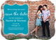 Teal Knot Photo Save the Date Cards Image 1 of 6